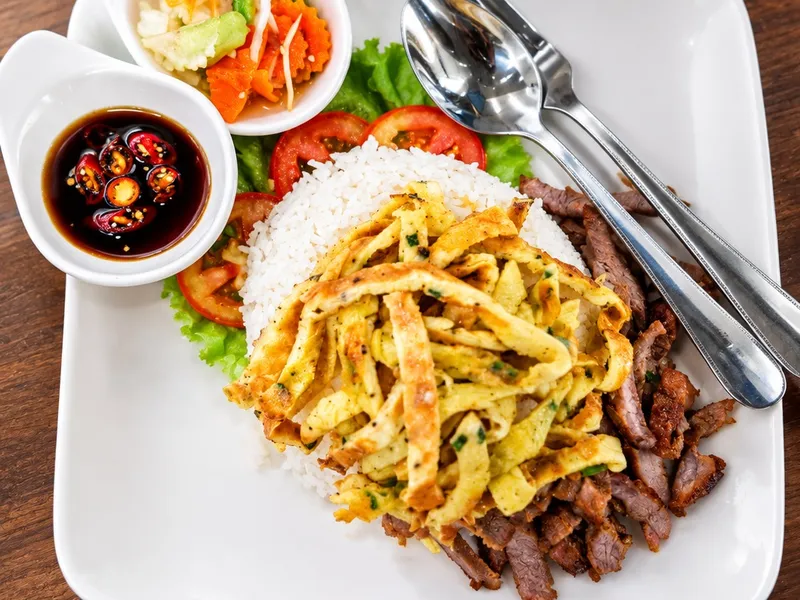Pork Grilled With Rice