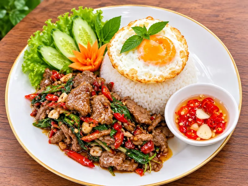 Fried Rice Beef Basil