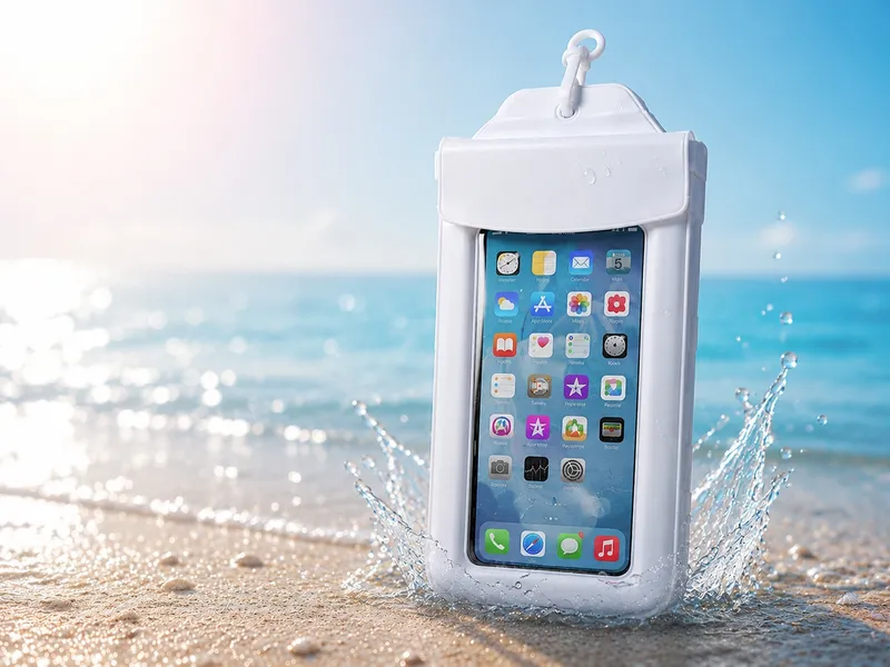 TPU-Water Proof Mobile case White